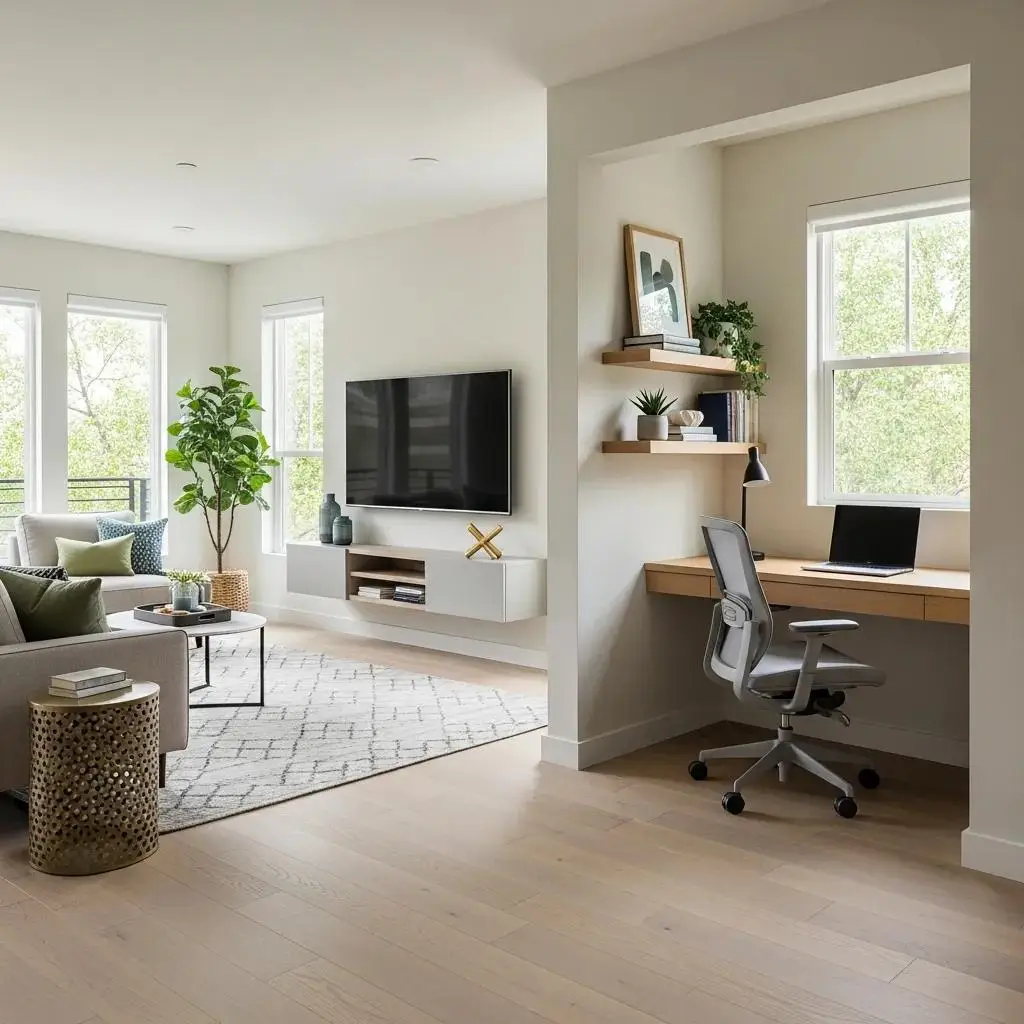 Open-concept living space illustrating the benefits of custom floor plans in residential design